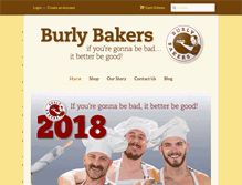 Tablet Screenshot of burlybakers.com